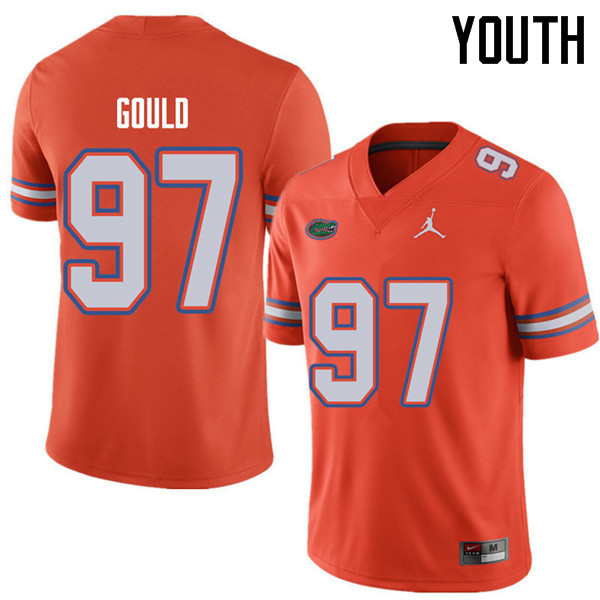 Jordan Brand Youth #97 Jon Gould Florida Gators College Football Jerseys Sale-Orange
